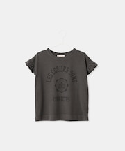 【KIDS/キッズ】カレッジロゴプリントピグメントTシャツ/リンクコーデ
