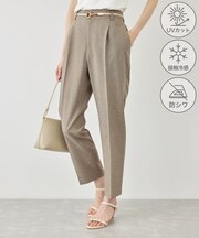 リネンライクシリーズ ドライタッチテーパードパンツ/UVカット・接触冷感・防シワ