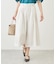 ホワイトレーヨンナイロンガウチョパンツ