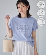 オーバーサイズロゴプリントTシャツ/UVカット・接触冷感・汗染み防止
