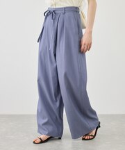 リヨセルシャンブレーラップ風パンツ