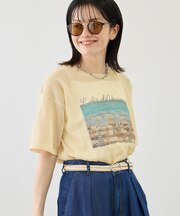フォトプリントニットTシャツ