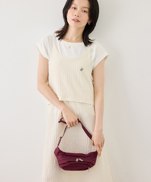 【BEVERLYHILLS POLO CLUB】ふくれジャガードキャミワンピース