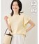 フリルスリーブロゴTシャツ/接触冷感・汗染み防止