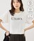 パール付きロゴTシャツ/UVカット・接触冷感・汗染み防止