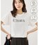 パール付きロゴTシャツ/UVカット・接触冷感・汗染み防止