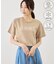 パール付きロゴTシャツ/UVカット・接触冷感・汗染み防止