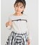 【KIDS/キッズ】ラインストーンリボンTシャツ