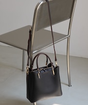 レクタンメタル 3層ミドルトート&ショルダーバッグ/軽量