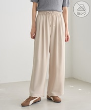 シワになりにくいイージーワイドパンツ/防シワ
