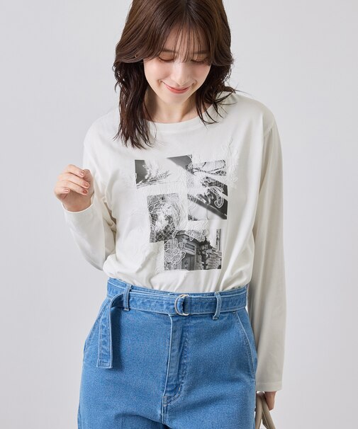 アソートプリントロングスリーブTシャツ