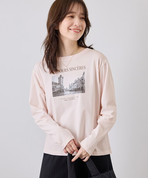 アソートプリントロングスリーブTシャツ