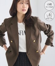 洗えるウーリッシュツイルジャケット/低身長・小柄さんサイズ有り