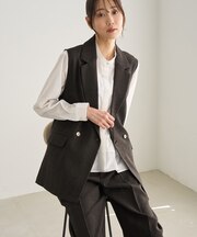 洗えるウーリッシュジレ・ベスト/セットアップ対応
