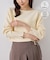 【WEB限定カラー】マシュマロ袖パールドルマンニット
