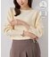 【WEB限定カラー】マシュマロ袖パールドルマンニット