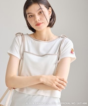 【サンリオキャラクターズ×ROPE' PICNIC】日焼けデザイン キャミソールレイヤードTシャツ