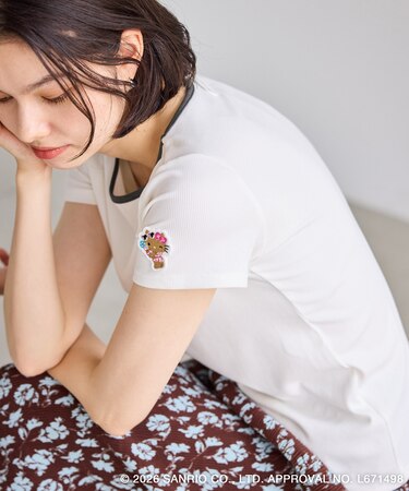 【サンリオキャラクターズ×ROPE' PICNIC】日焼けデザイン キャミソールレイヤードTシャツ
