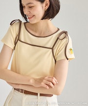 【サンリオキャラクターズ×ROPE' PICNIC】日焼けデザイン キャミソールレイヤードTシャツ