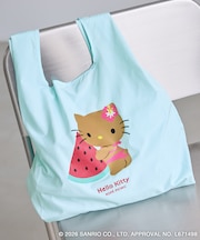 【サンリオキャラクターズ×ROPE' PICNIC】日焼けデザイン 折りたたみエコトートバッグ