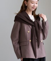 【ちゃんと＋かわいい保証】スフレニット トライアングルストール