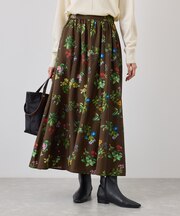 フラワープリントボリュームスカート