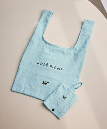 PICNIC DOGシリーズ 折りたたみトートエコバッグ/収納袋・カラビナ付き