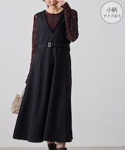 ラメツイード美スリムジャンパースカート/低身長・小柄さんサイズ有り・リンクコーデ