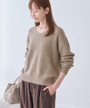 FOX BLEND Vネックニットプルオーバー