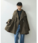 【WEB限定】スタンドカラーハーフモッズコート