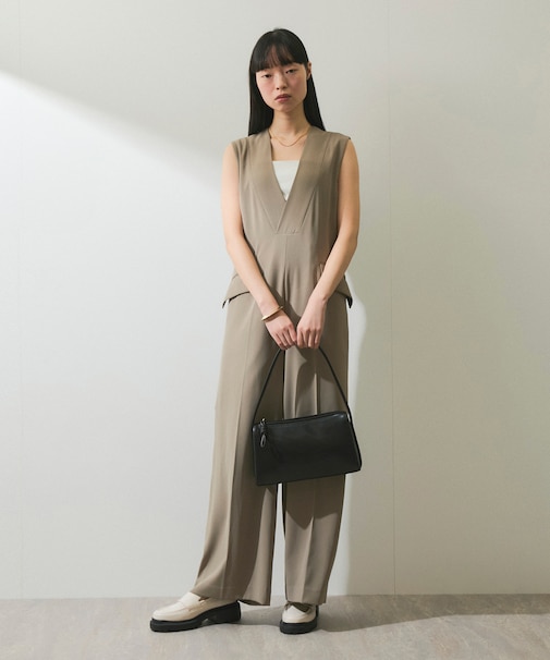 【WEB限定】Vネックロンパース