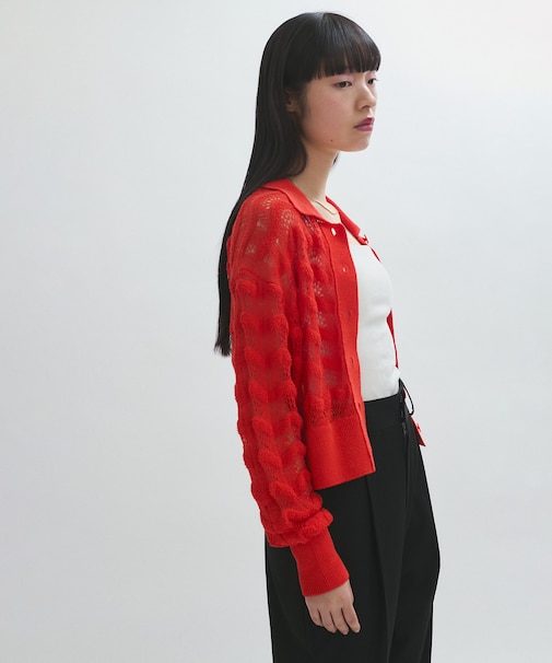 レースニットカーディガン