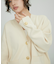 【再入荷】・【サステナブル】ロゴボタンミドルカーディガン