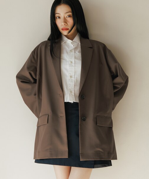 【WEB限定】シングルブレストシャツジャケット