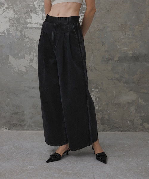 美品 【EMOELLE】・【サステナブル】ドレスデニムパンツ 36 EMOELLE】・【サステナブル】ドレスデニムパンツ｜アダムエロペの通販