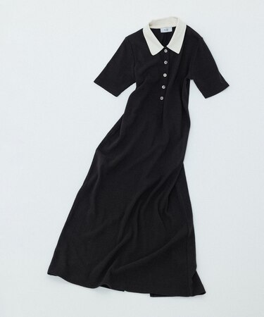 【WEB限定】ハーフスリーブポロシャツワンピース