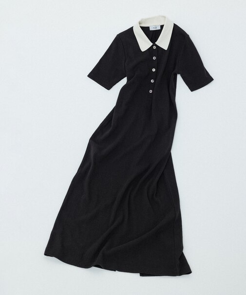 【WEB限定】ハーフスリーブポロシャツワンピース