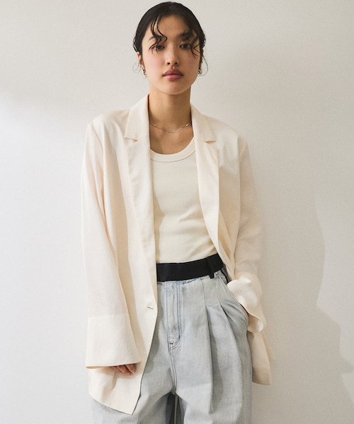 サステナブル】ガウンジャケット｜アダムエロペの通販｜&mall（アンド