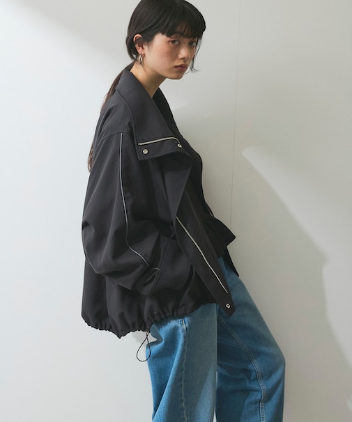 【WEB限定】スタンドネックミドルブルゾン