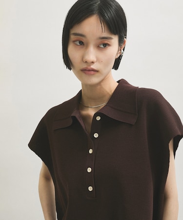 【WEB限定】・【サステナブル】ニットポロTEE