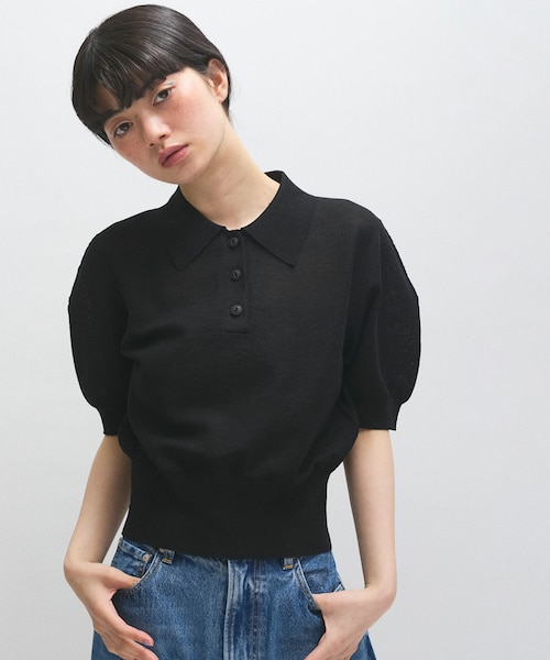 ラミーニットポロシャツ　アダムエロペ ラミーニットポロシャツ｜アダムエロペの通販｜&mall（アンドモール