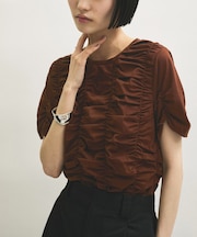 【サステナブル】シャーリングTEE