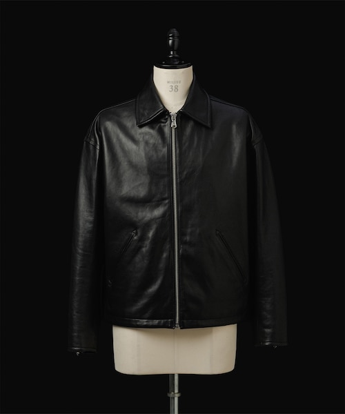 ジップアップジャケット　アダムエロペ レザー ジップアップ ジャケット｜アダムエロペの通販｜&mall