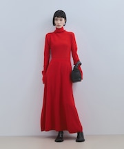 【WEB限定】MIXパターンニットワンピース