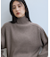 【WEB限定】・【定番人気】WOOL混リブタートルニット