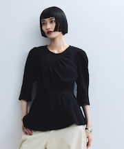 【WEB限定】ハーフスリーブペプラムカットソー