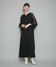【WEB限定】・【オケージョン】シアースリーブコンビドレス