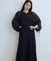 【WEB限定】・【オケージョン】シアースリーブコンビドレス
