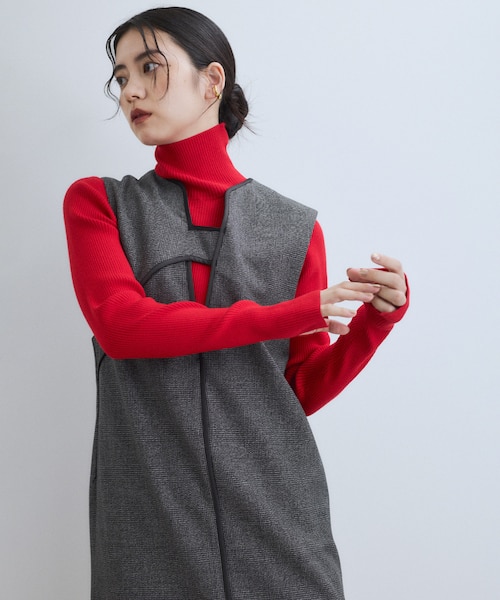 WEB限定】2WAY MIXツイードジャンパースカート｜アダムエロペの通販