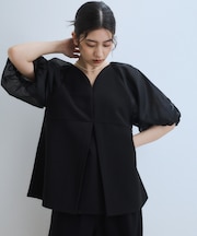 【WEB限定】シアーパフスリーブブラウス